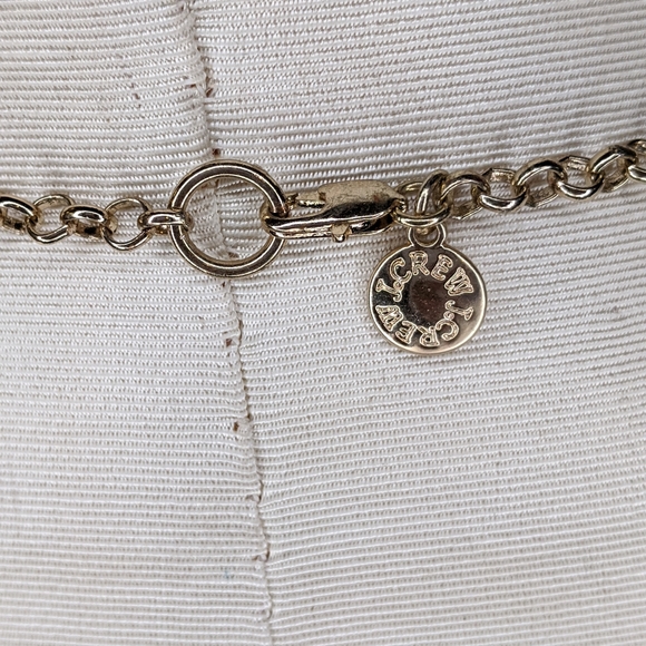 JCrew Bubble Bib Necklace Coral Red Gold Chain - Picture 4 of 4